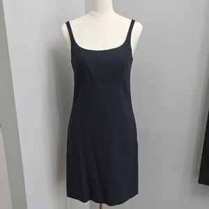 J. Crew Vintage 90s Black Sleeveless Scoop-Neck Mini Dress